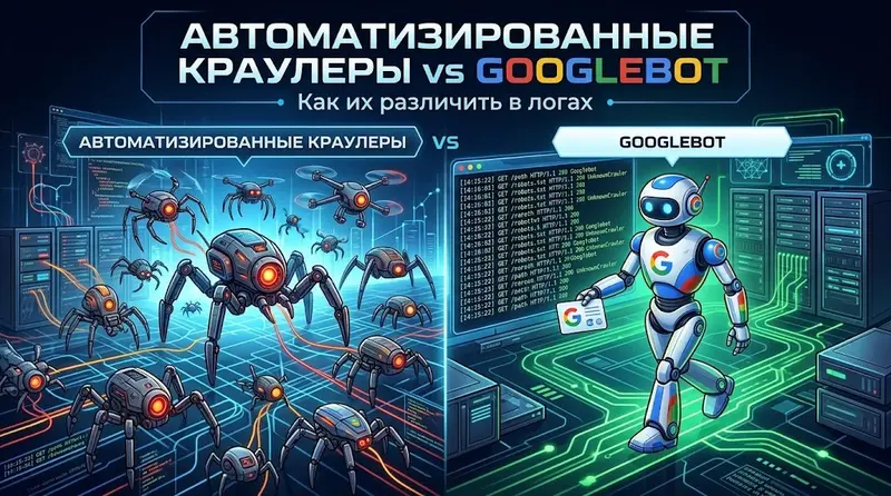 Автоматизированные краулеры vs Googlebot: как их различить в логах